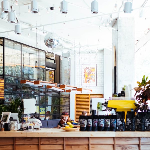 trendy commercial coworking space