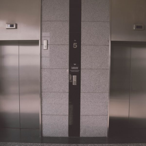 elevators in commercial building