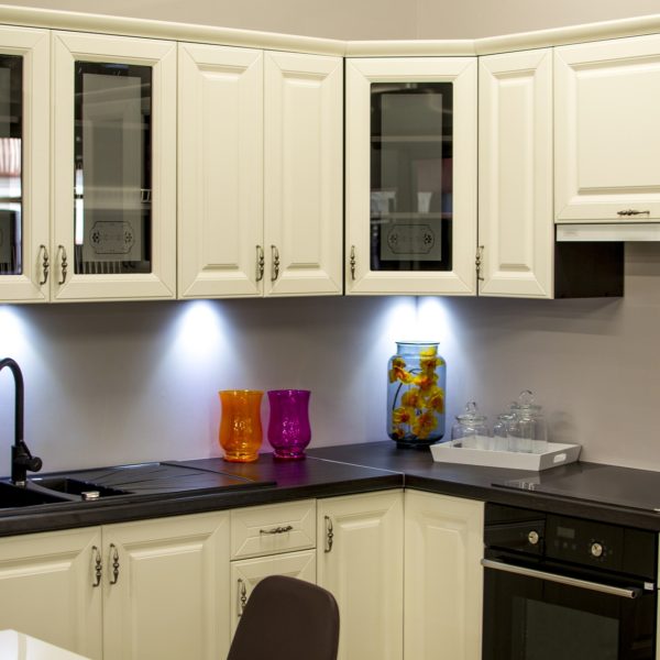 renovated kitchen with cabinet underlights